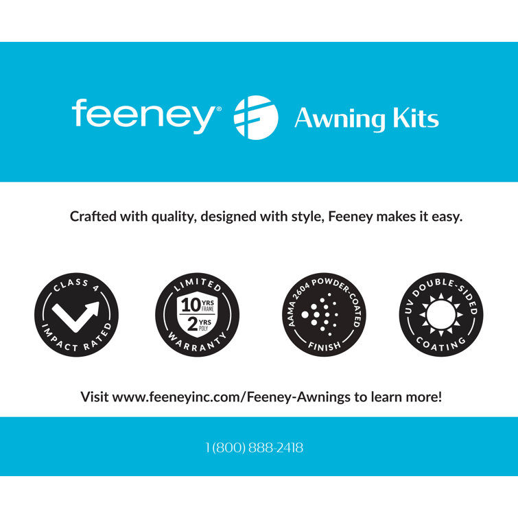 Feeney, Inc. 56.63'' W x 14.125'' D Plastic Cover Retractable Door